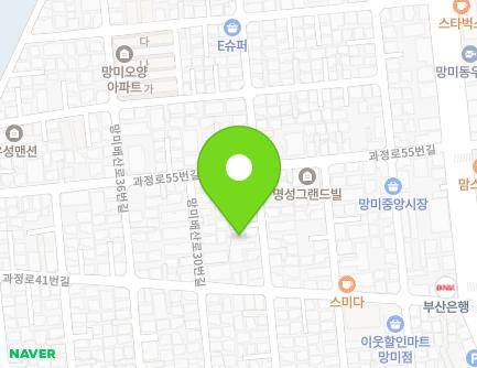 부산광역시 수영구 과정로55번길 39-14 (망미동) 지도