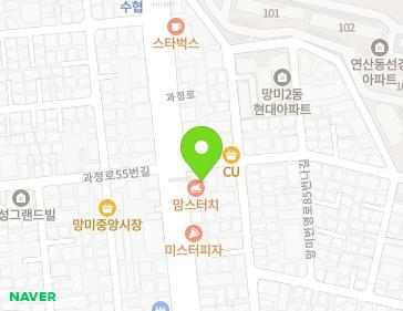 부산광역시 수영구 과정로 54 (망미동) 지도