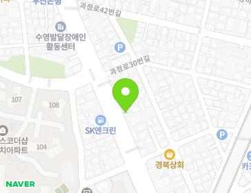 부산광역시 수영구 과정로 24-1 (망미동) 지도