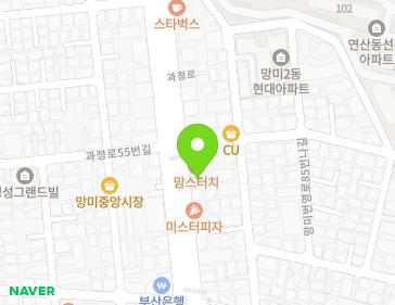 부산광역시 수영구 과정로 52-2 (망미동) 지도