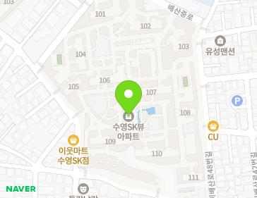 부산광역시 수영구 망미배산로 56 (망미동, 수영SKVIEW1단지) 지도