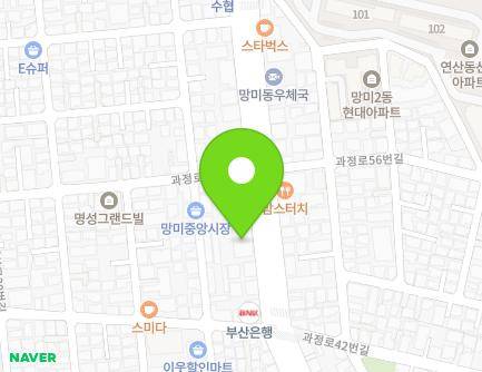 부산광역시 수영구 과정로 49 (망미동, 수영효도요양원) 지도