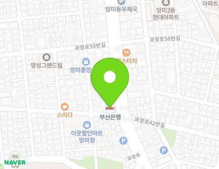 부산광역시 수영구 과정로 43 (망미동, 부산은행) 지도