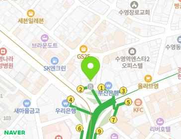 부산광역시 수영구 연수로 423 (수영동) 지도