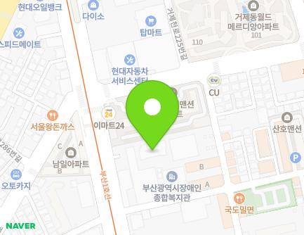 부산광역시 연제구 중앙대로 1158 (연산동, 로얄) 지도