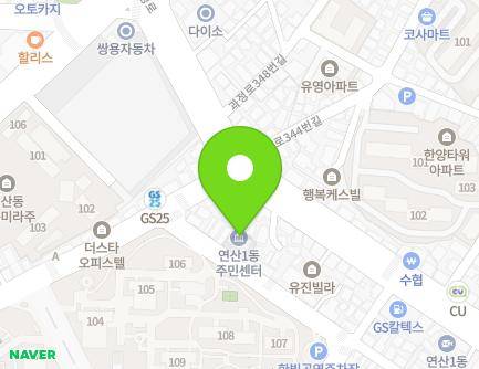 부산광역시 연제구 연동로8번길 66 (연산동, 연산1동주민센터) 지도