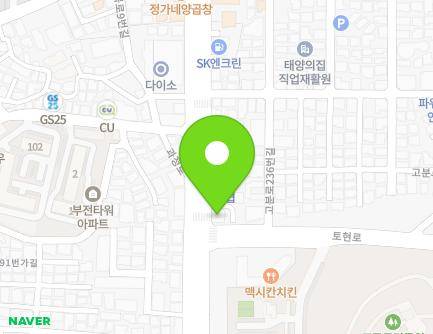 부산광역시 연제구 과정로 102 (연산동) 지도