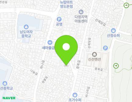 부산광역시 영도구 금잔디길 54 (신선동2가, 신선어린이집) 지도