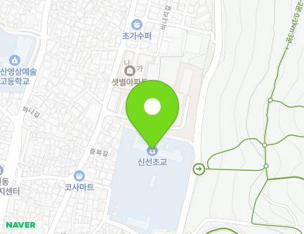 부산광역시 영도구 산정길 17 (신선동3가, 신선초등학교) 지도