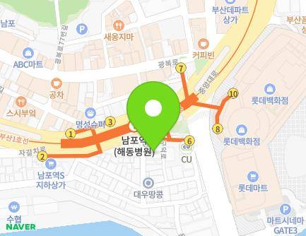 부산광역시 중구 구덕로 5 (남포동1가) 지도