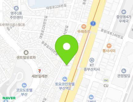 부산광역시 중구 중앙대로 131 (대창동1가, 센트렐오피스텔) 지도