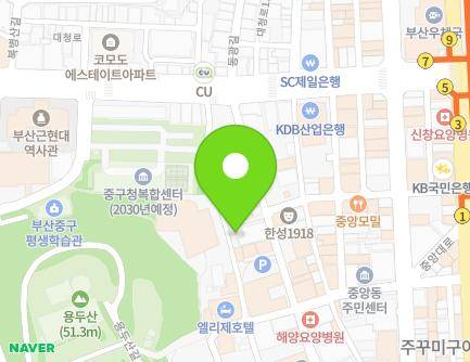 부산광역시 중구 백산길 12-5 (동광동3가, 스타원룸) 지도