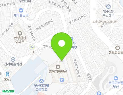 부산광역시 중구 동영로31번길 11-1 (영주동, 흥아거북아파트) 지도