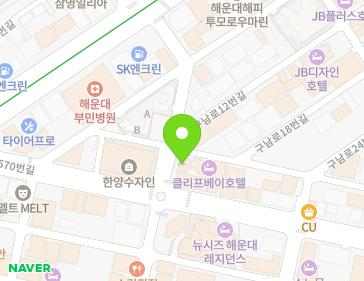 부산광역시 해운대구 해운대로594번가길 4 (우동, 더블유모텔) 지도
