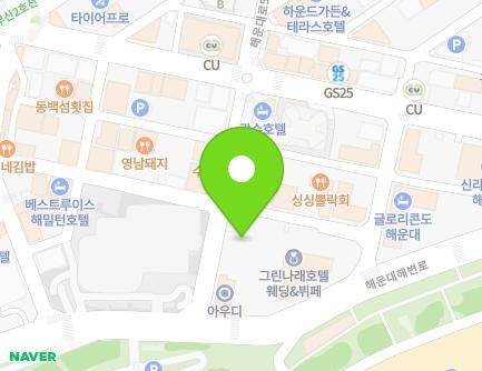 부산광역시 해운대구 해운대해변로209번가길 24 (우동, 주차장) 지도