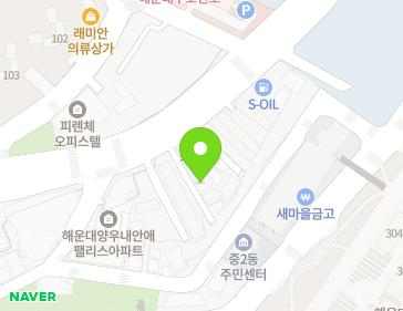 부산광역시 해운대구 좌동순환로 385-5 (중동, 한일주택) 부산광역시 해운대구 좌동순환로 385-5 (중동, 한일주택) 지도