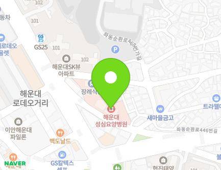 부산광역시 해운대구 좌동순환로 462 (중동, 성심병원) 지도