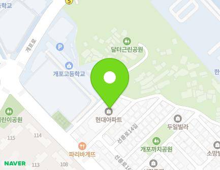 서울특별시 강남구 선릉로18길 12 (개포동, 개포현대아파트) 지도