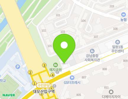 서울특별시 강남구 개포로 605 (개포동, 강남장애인문화복지관) 지도