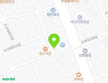 서울특별시 강남구 논현로139길 8 (논현동, CNA 사옥) 지도
