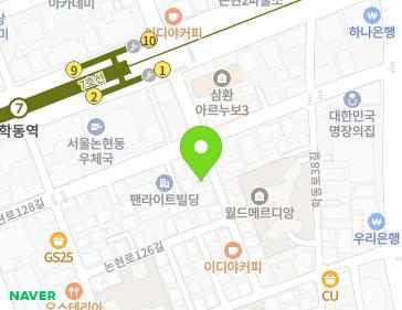 서울특별시 강남구 학동로34길 14 (논현동, 다온빌딩) 지도
