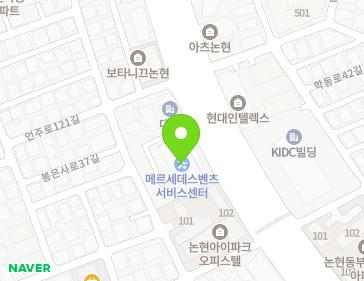 서울특별시 강남구 언주로 617 (논현동, 논현동자동차전시장) 지도