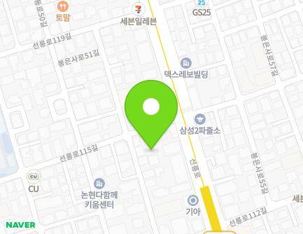 서울특별시 강남구 봉은사로51길 26 (논현동, 정원빌리지) 지도