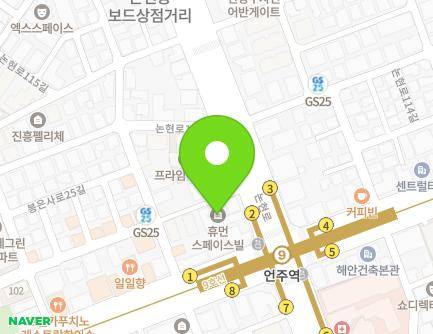 서울특별시 강남구 논현로111길 3 (논현동, 휴먼스페이스주상복합아파트) 지도