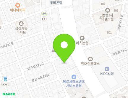 서울특별시 강남구 언주로121길 5 (논현동) 지도