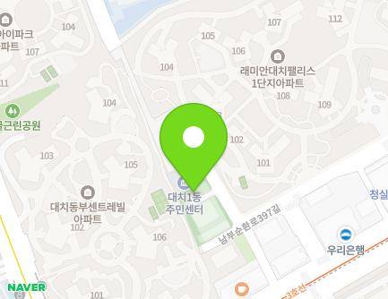 서울특별시 강남구 남부순환로391길 15 (대치동) 지도