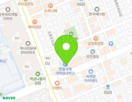 서울특별시 강남구 역삼로 405 (대치동, 한림국제대학원대학교 제1관) 지도