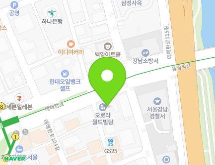 서울특별시 강남구 테헤란로 624 (대치동, 오로라빌딩) 지도