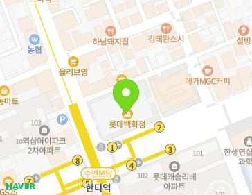 서울특별시 강남구 도곡로 401 (대치동, 롯데백화점) 지도