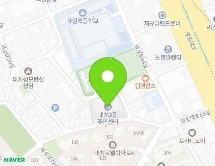 서울특별시 강남구 영동대로65길 24 (대치동, 대치2동주민센터) 지도