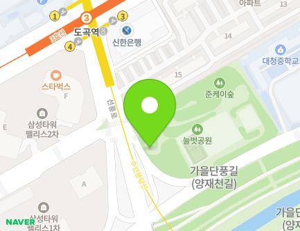서울특별시 강남구 선릉로 118 (대치동, 늘벗근린공원화장실) 지도