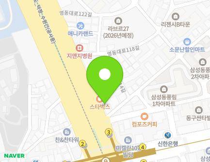 서울특별시 강남구 영동대로 616 (삼성동) 지도