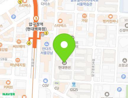 서울특별시 강남구 압구정로32길 38 (신사동, 현대맨션) 지도