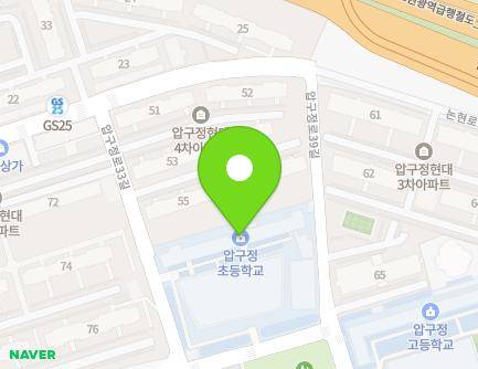 서울특별시 강남구 압구정로39길 29 (압구정동, 압구정초등학교) 지도