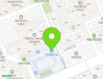 서울특별시 강남구 도곡로43길 10 (역삼동, 역삼중학교) 지도