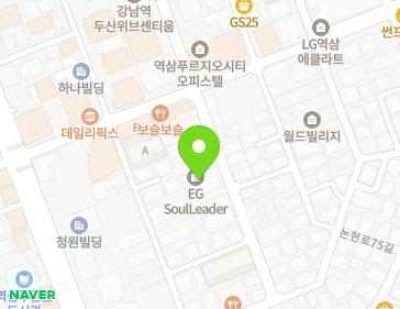 서울특별시 강남구 테헤란로14길 34 (역삼동, 역삼동 EG SoulLeader) 지도