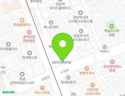 서울특별시 강남구 강남대로 298 (역삼동, KB라이프타워) 지도