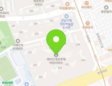 서울특별시 강남구 개포로110길 50 (일원동, 래미안개포루체하임) 지도