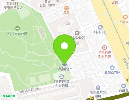 서울특별시 강남구 학동로95길 19 (청담동, 청담파출소) 지도