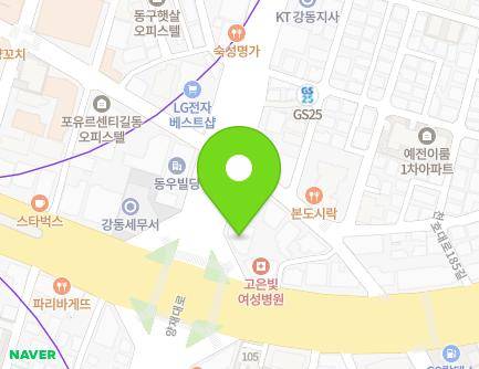 서울특별시 강동구 양재대로 1440 (길동, 남서울빌딩) 지도