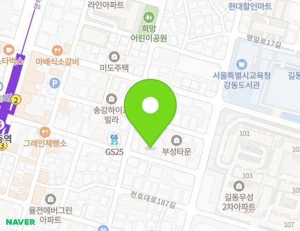 서울특별시 강동구 양재대로114길 39 (길동) 지도