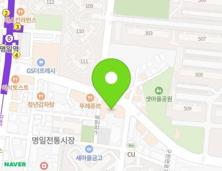 서울특별시 강동구 구천면로 428 (명일동, 센트로빌) 지도
