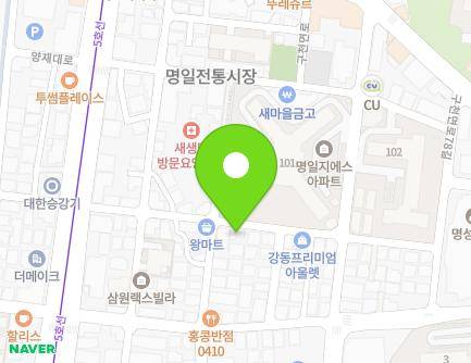 서울특별시 강동구 양재대로136길 28 (명일동, 컴포러빌) 지도