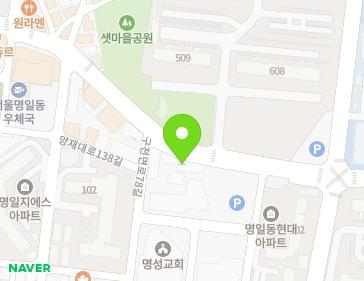 서울특별시 강동구 구천면로 446 (명일동) 지도