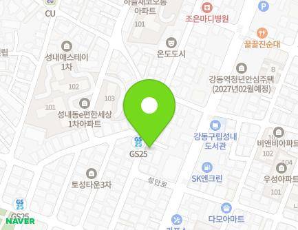 서울특별시 강동구 천호대로170길 63 (성내동, 스타아트빌) 지도