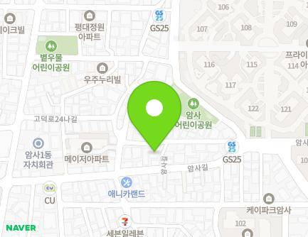 서울특별시 강동구 암사길 83-19 (암사동) 지도